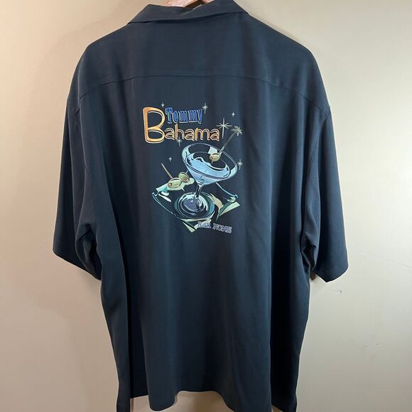 Tommy Bahama Silk Shirt "Bar‎ None" - Mens XXL - Picture 5 of 8